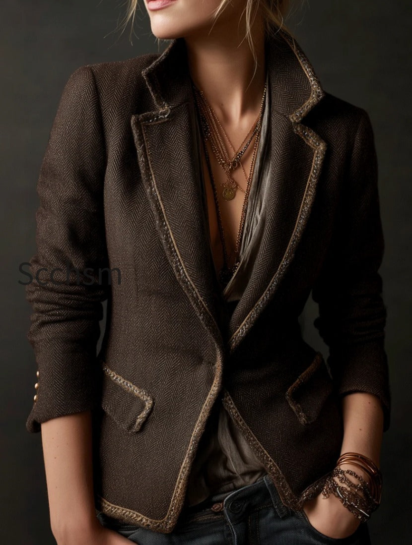 vintage-inspired-contrast-edges-chocolate-brown-blazer