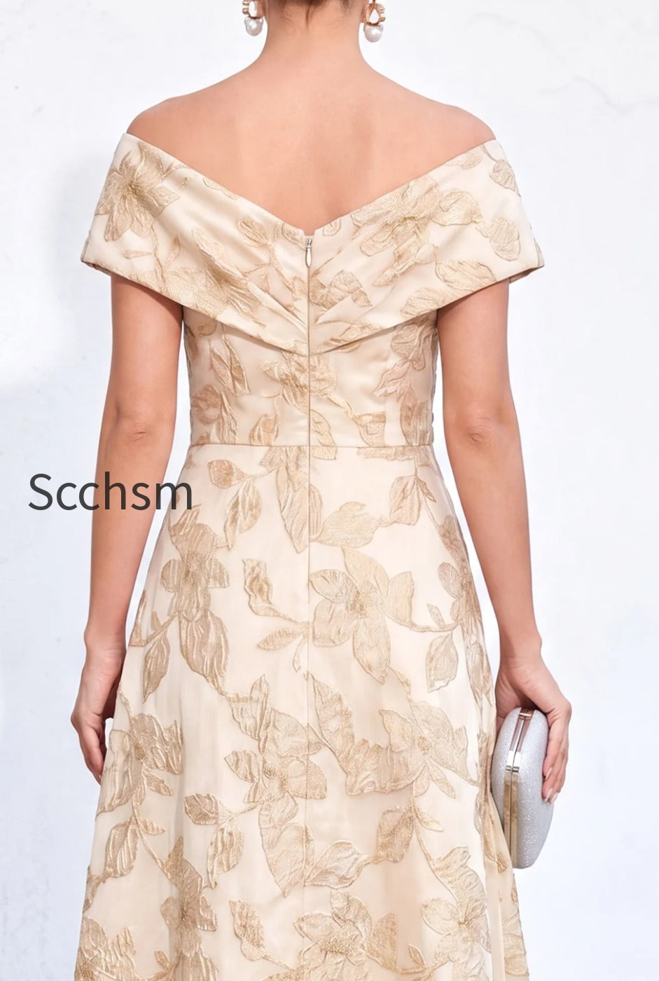 jacquard-golden-off-the-shoulder-long-mother-of-the-bride-dress-with-pockets