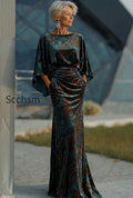 floral-dark-green-sheath-velvet-boat-neck-long-mother-of-the-bride-dress-with-pockets