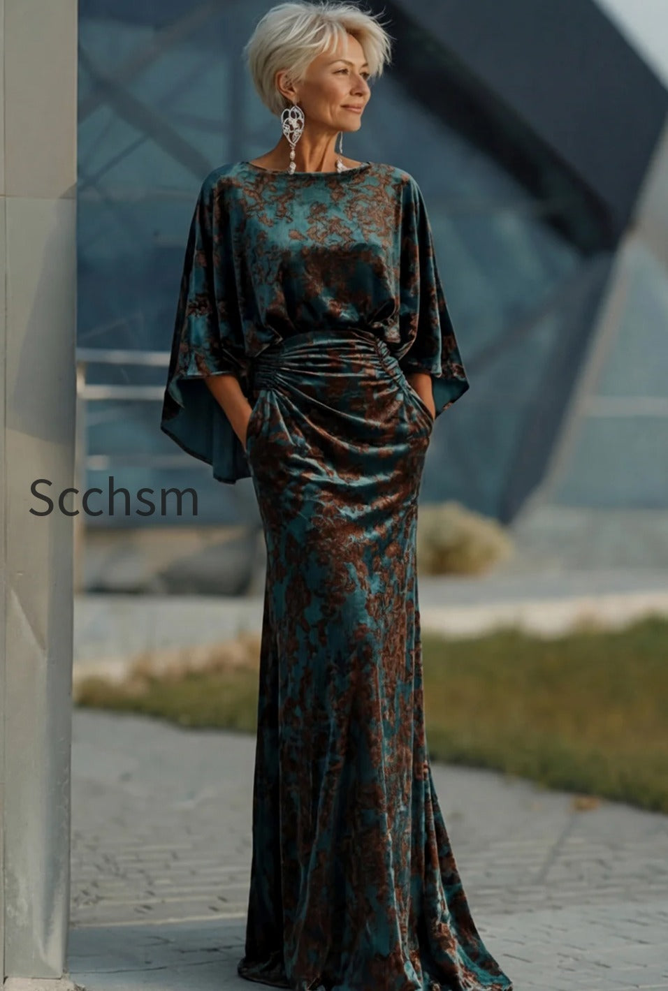 floral-dark-green-sheath-velvet-boat-neck-long-mother-of-the-bride-dress-with-pockets