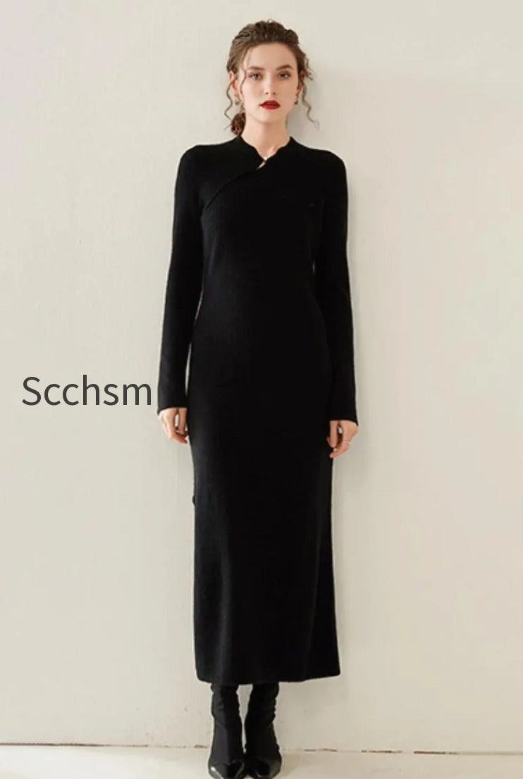 100-cashmere-midi-sweater-dress-with-mandarin-inspired-collar