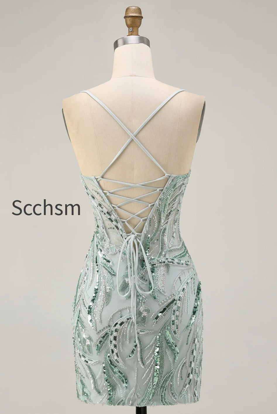 sparkly-green-corset-spaghetti-straps-short-homecoming-dress-with-sequins
