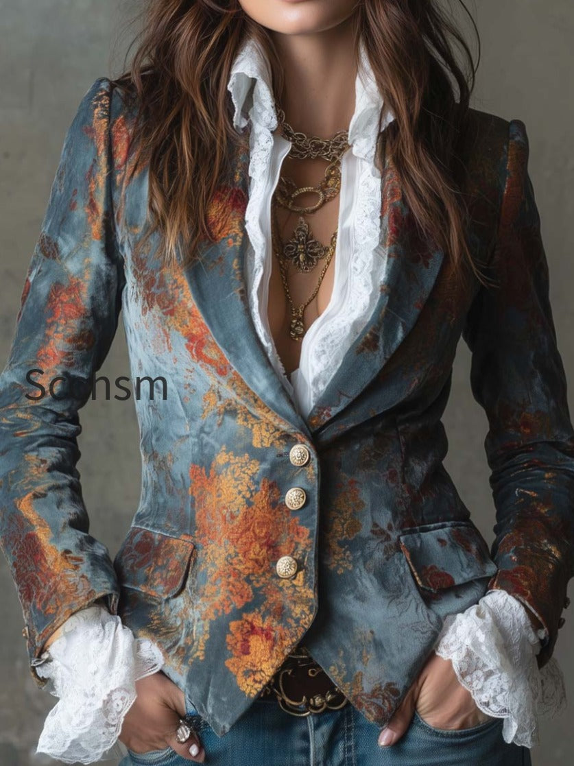retro-oil-painting-style-polyester-velvet-printed-double-breasted-blazer