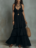 chic-bohemian-ruffle-layer-halter-maxi-dress