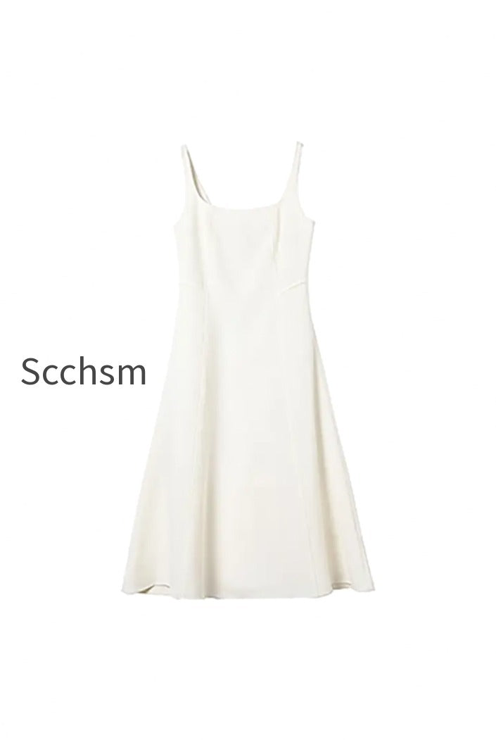 square-neck-white-graduation-dress