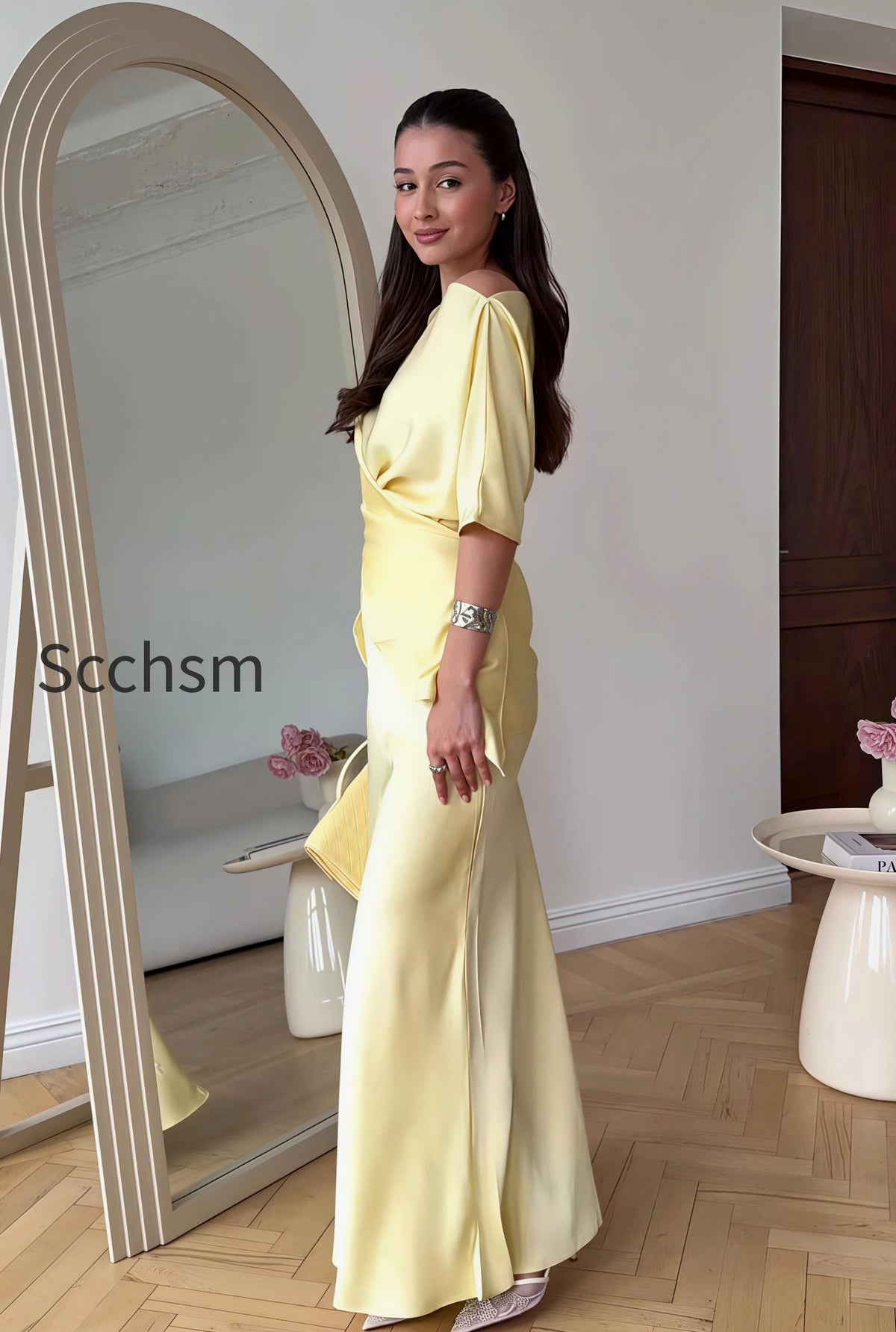 flowy-elegant-short-sleeve-skirt-set