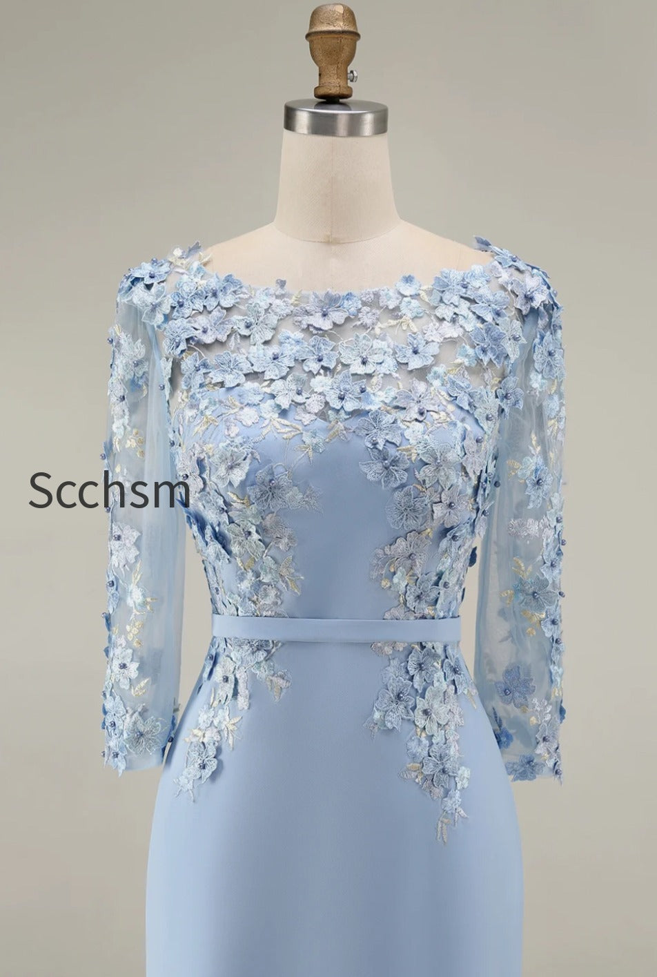 dusty-rose-bodycon-floral-midi-mother-of-the-bride-dress-with-sleeves