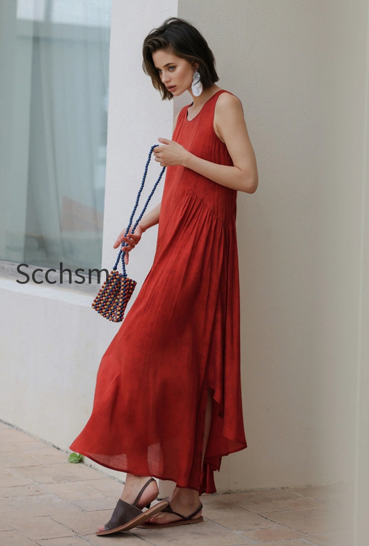 red-asymmetrical-tiered-sleeveless-maxi-dress-with-floral-print