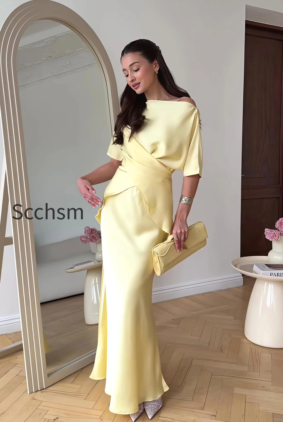 flowy-elegant-short-sleeve-skirt-set