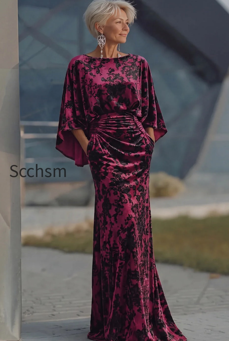 floral-dark-green-sheath-velvet-boat-neck-long-mother-of-the-bride-dress-with-pockets