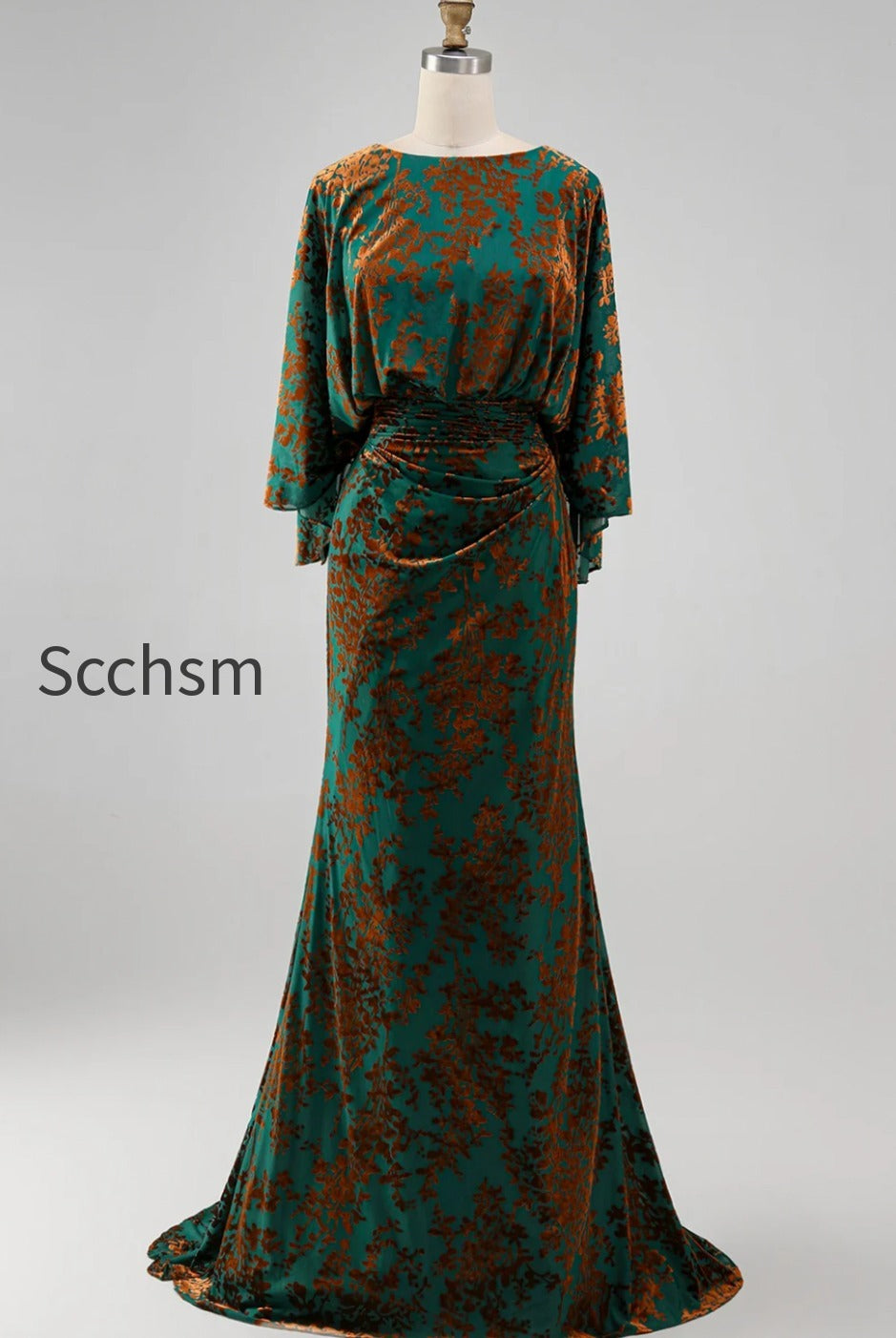 floral-dark-green-sheath-velvet-boat-neck-long-mother-of-the-bride-dress-with-pockets
