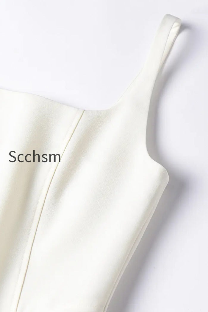 square-neck-white-graduation-dress