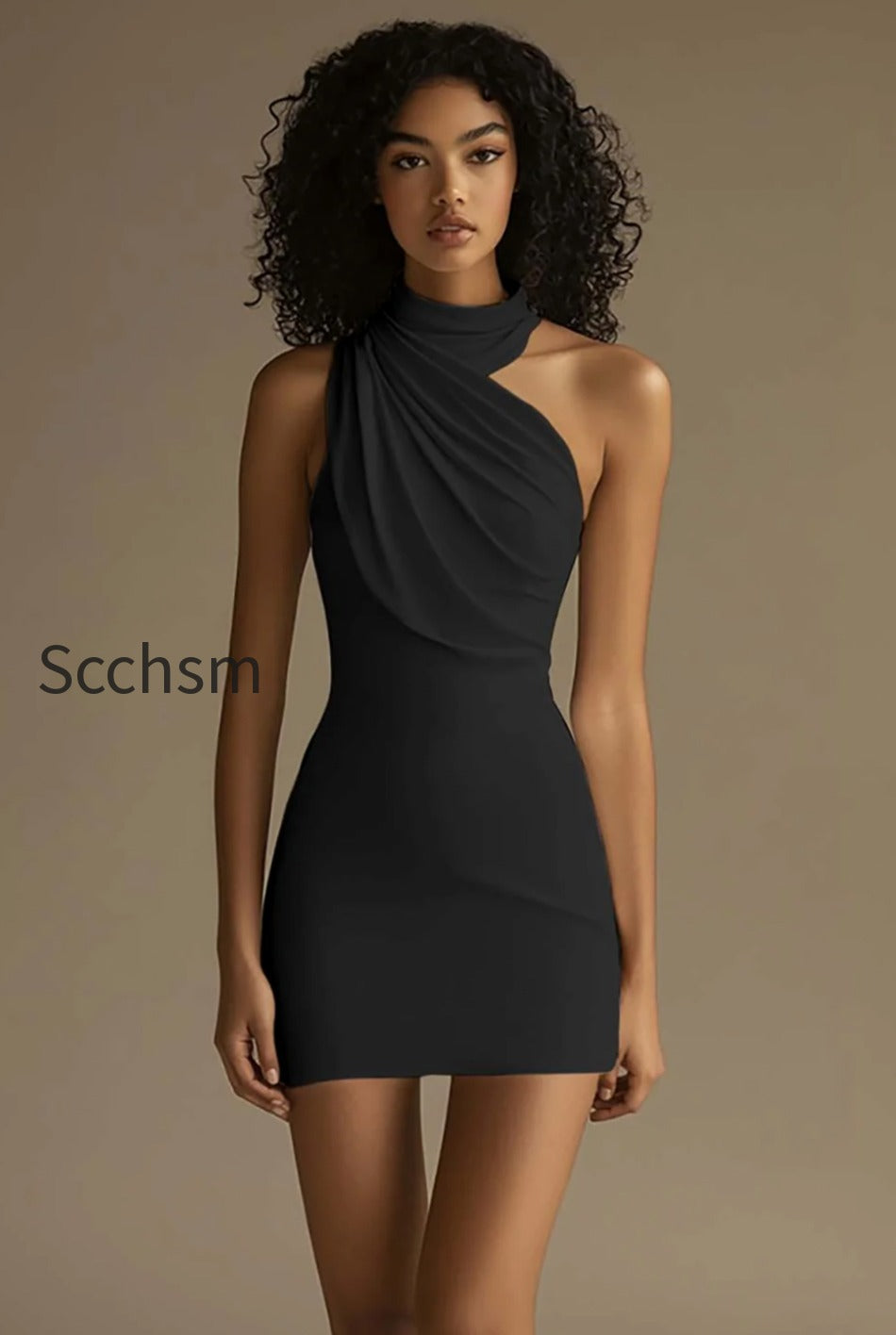 sleeveless-sheath-ruched-bodycon-mini-little-white-dress