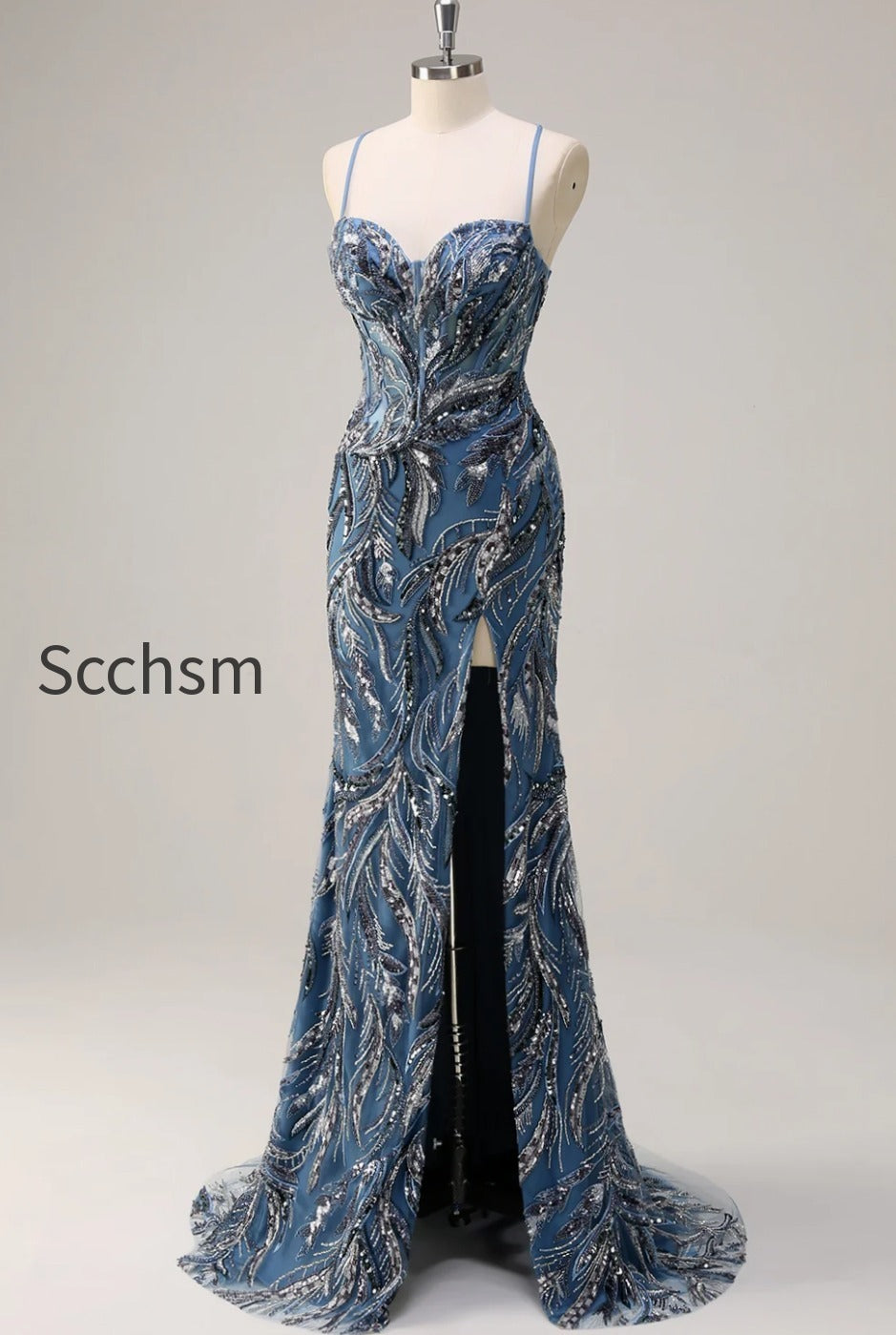sparkly-sage-mermaid-sequined-beaded-spaghetti-straps-long-prom-dress