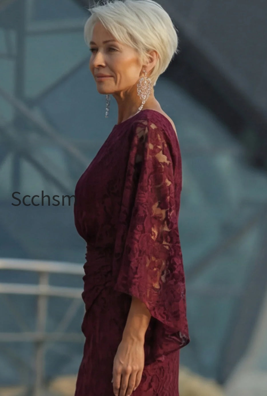 burgundy-floral-lace-sheath-boat-neck-long-mother-of-the-bride-dress-with-pockets