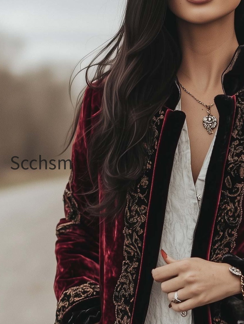 womens-vintage-paisley-long-sleeves-jacket