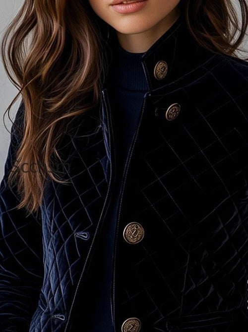 chic-velvet-diamond-quilted-padded-short-jacket
