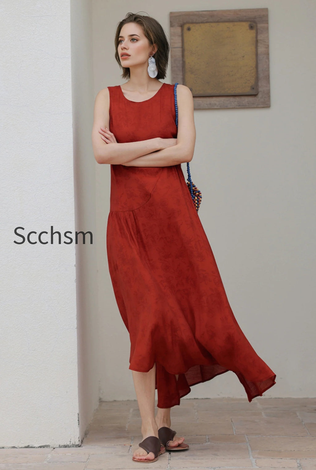 red-asymmetrical-tiered-sleeveless-maxi-dress-with-floral-print