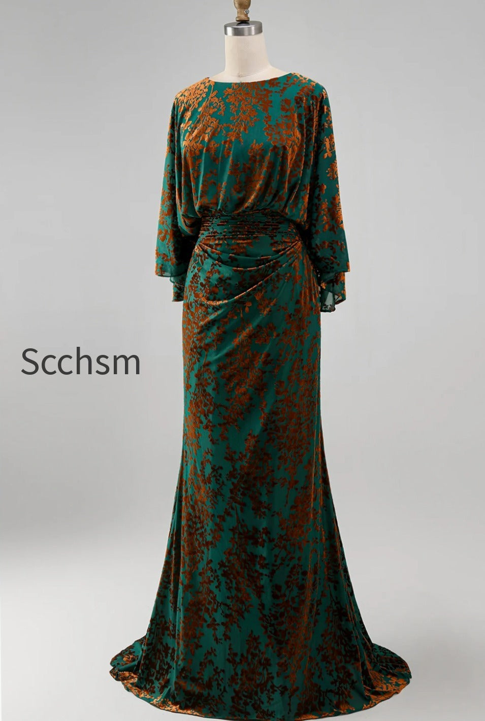 floral-dark-green-sheath-velvet-boat-neck-long-mother-of-the-bride-dress-with-pockets