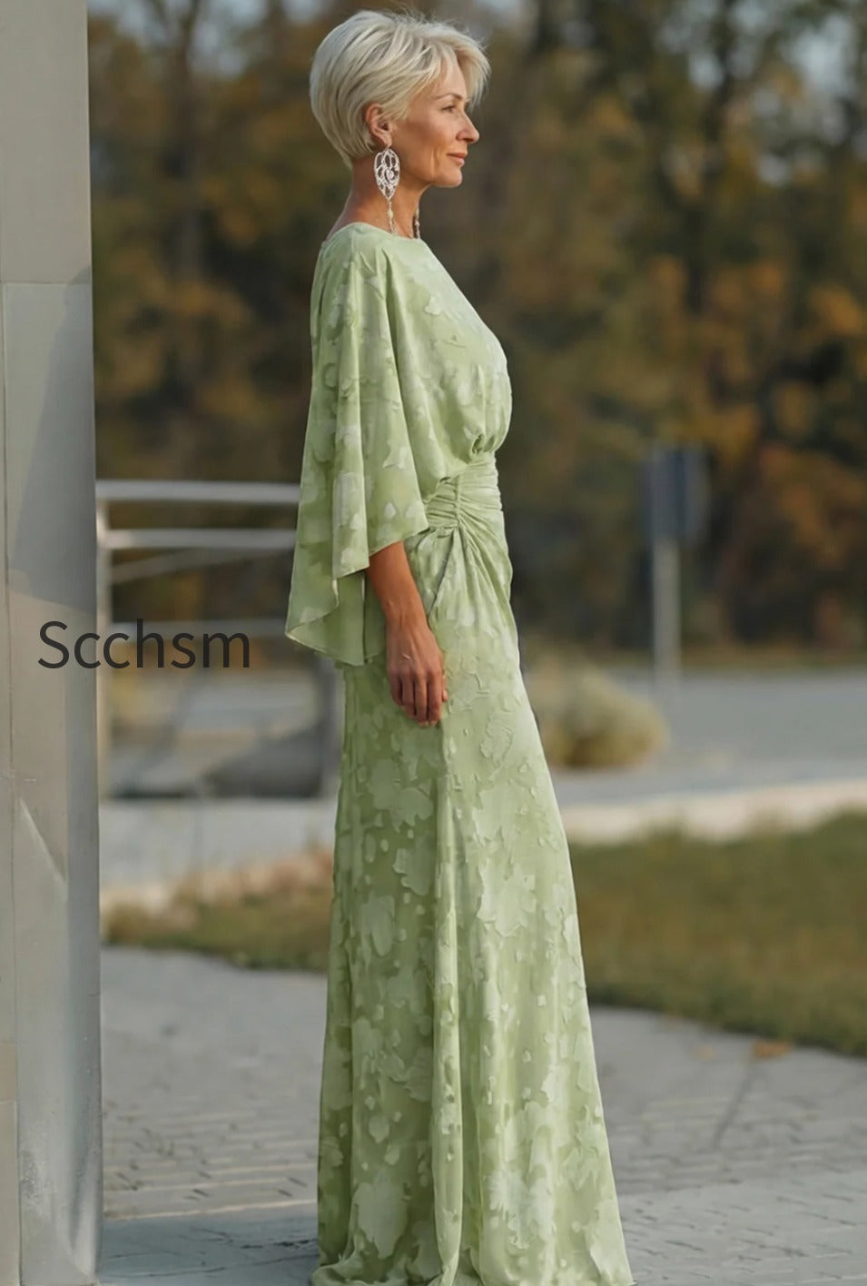 floral-sage-green-boat-neck-sheath-long-mother-of-the-bride-dress-with-sleeves