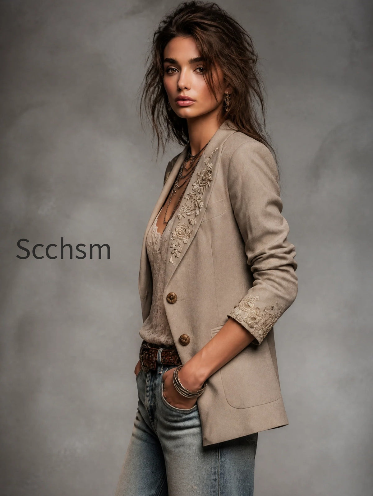 boho-western-light-khaki-linen-blend-beige-gold-floral-embroidered-lapel-blazer