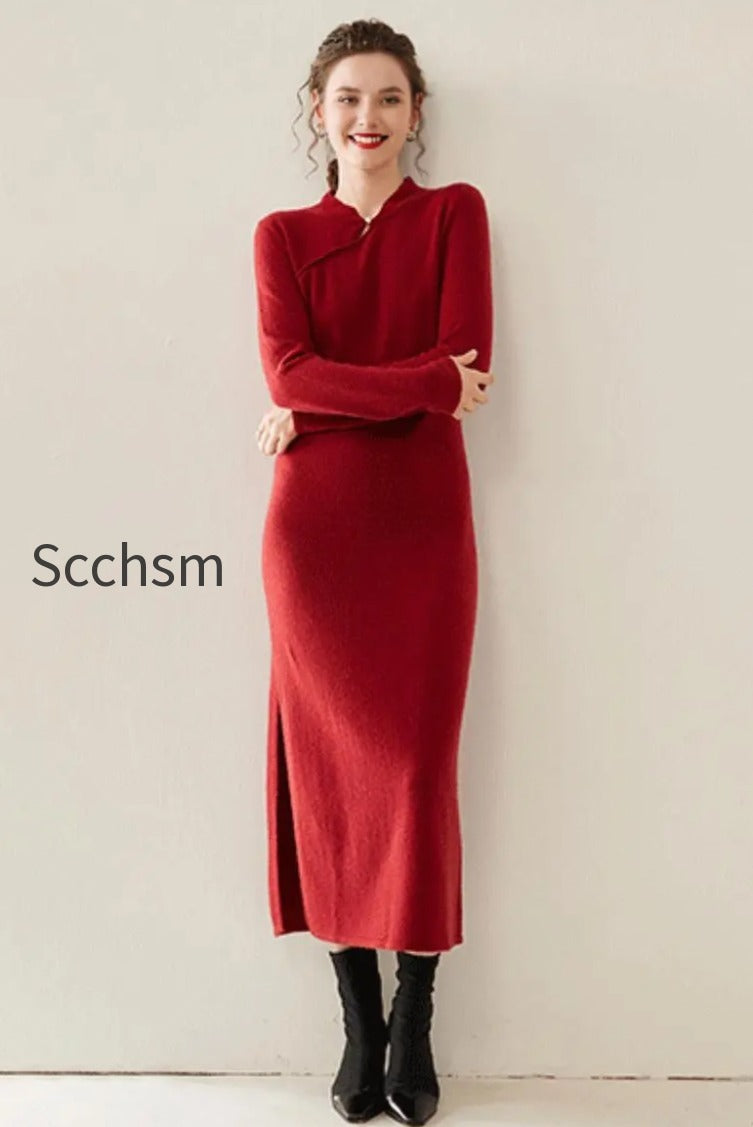 100-cashmere-midi-sweater-dress-with-mandarin-inspired-collar