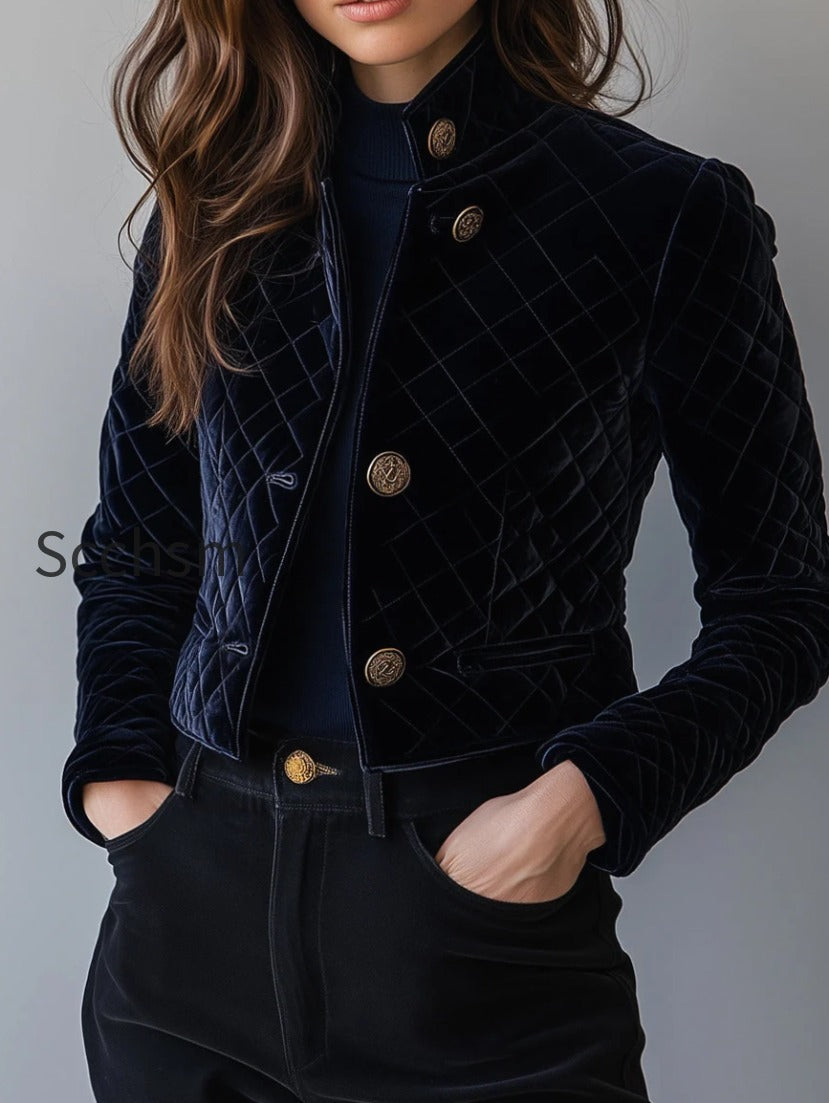 chic-velvet-diamond-quilted-padded-short-jacket