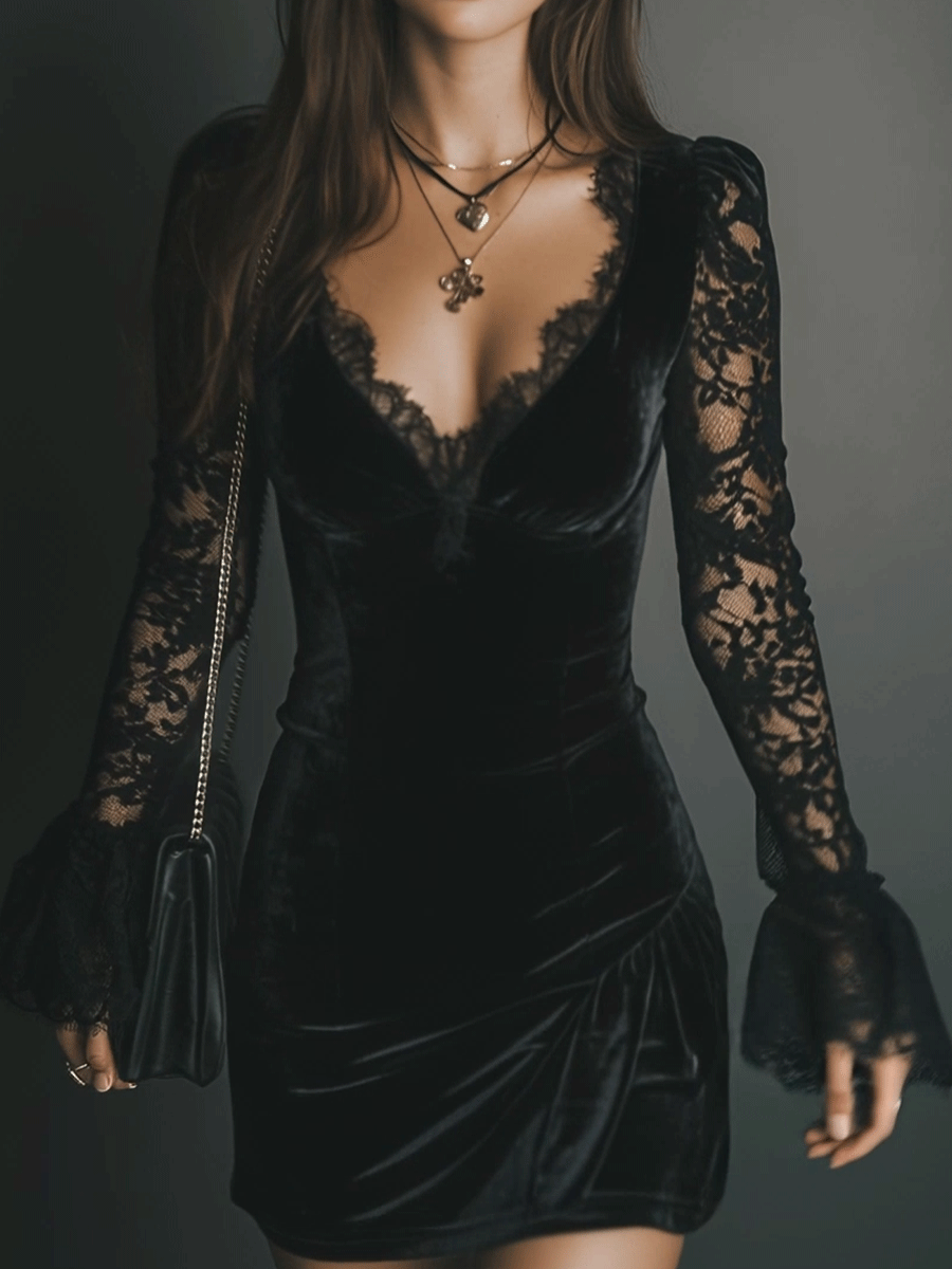 romance-midnight-velvet-lace-bell-sleeve-mini-dress-wuvt