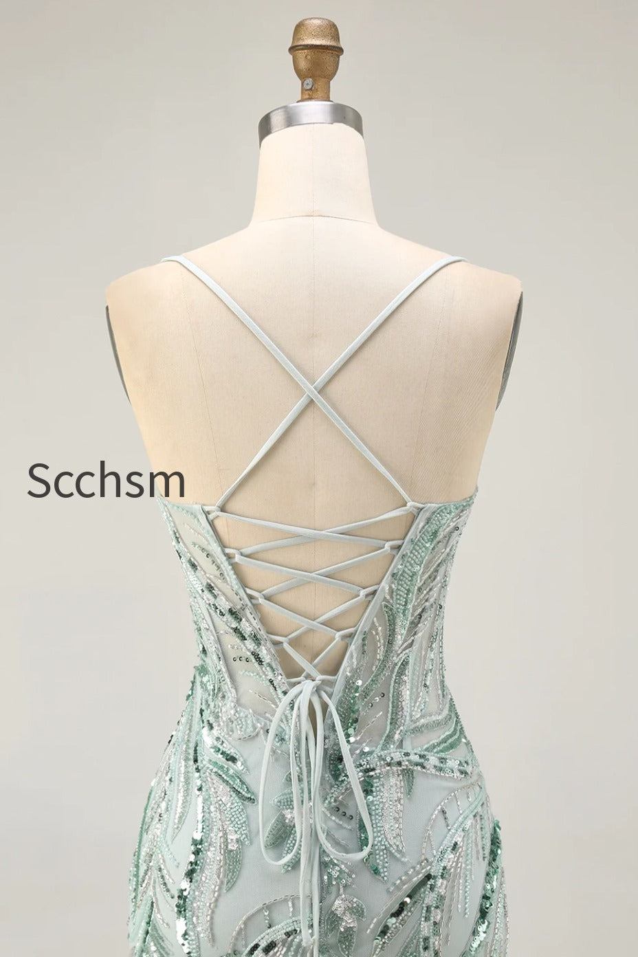 sparkly-green-corset-spaghetti-straps-short-homecoming-dress-with-sequins