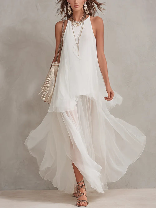 bohemian-white-chiffon-light-layered-long-dress