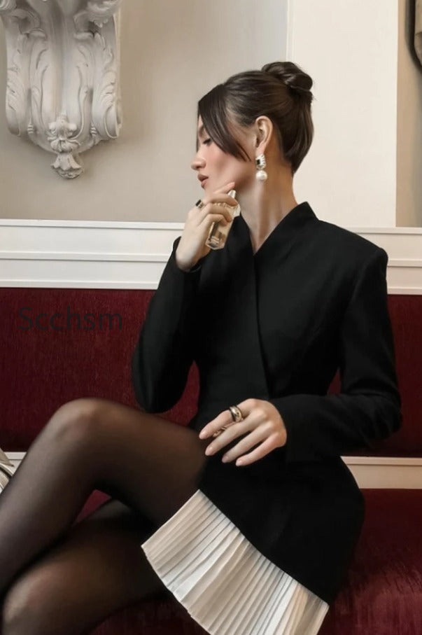 vintage-color-block-long-sleeve-blazer