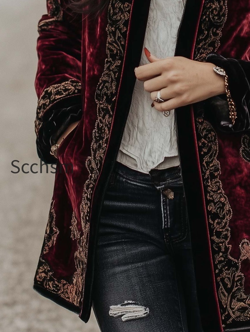 womens-vintage-paisley-long-sleeves-jacket