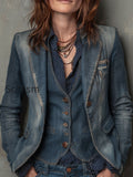 retro-distressed-denim-vest-flap-pocket-blazer-set