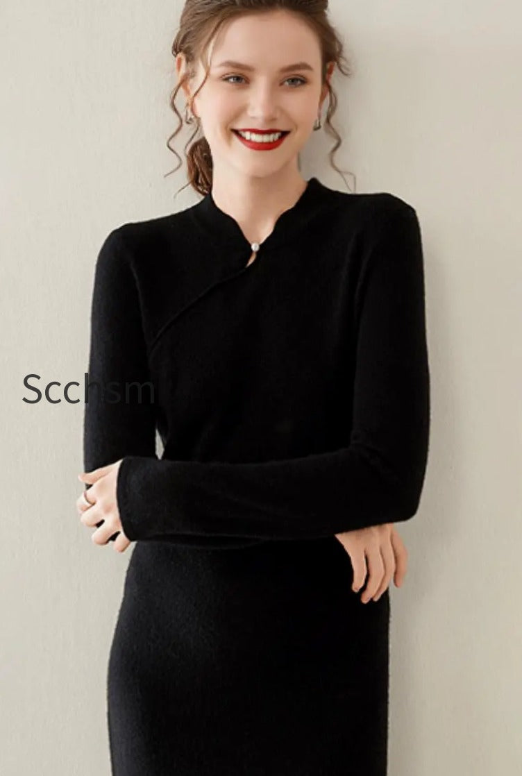 100-cashmere-midi-sweater-dress-with-mandarin-inspired-collar